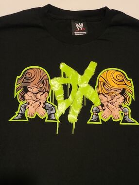 WWE Shawn Michaels Triple H Shirt Black Vintage 2002 D Generation Wrestling XL